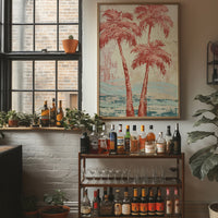 Coral Palms, Waves of Sage