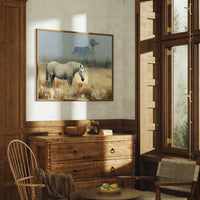 White Mare at the Windmill Farm