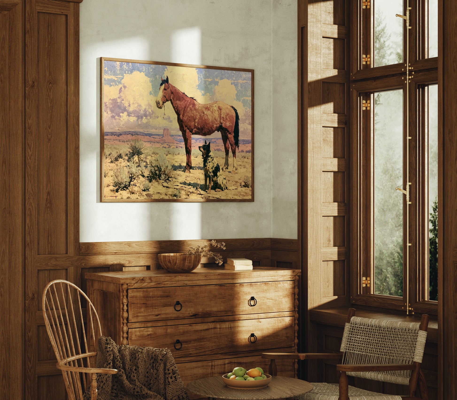 Desert Companions, Horse and Cattle Dog