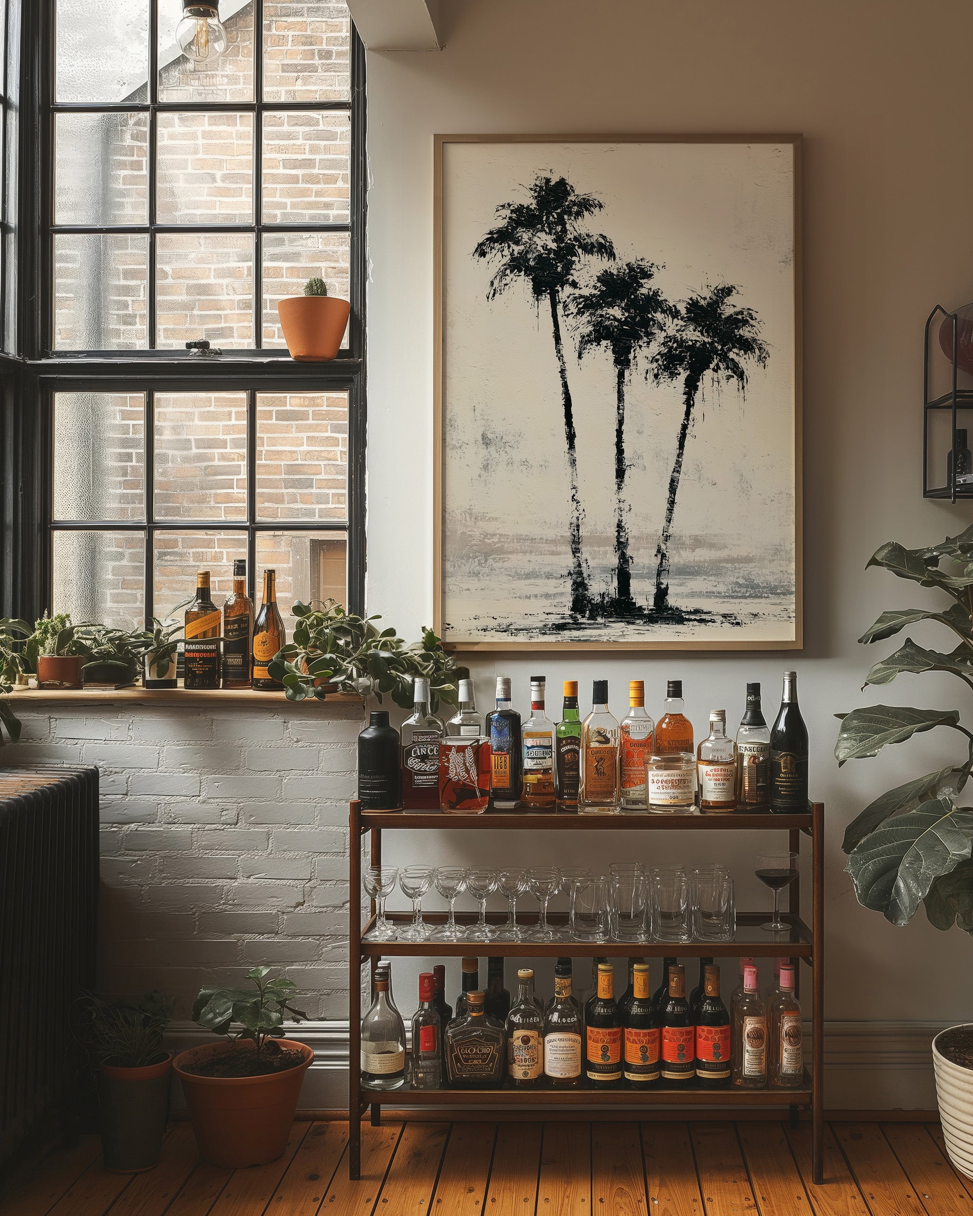 Three Palms Ink Study