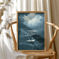 Crane Adrift in Silence