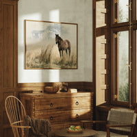Horse and the Old Homestead