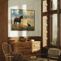 Bay Horse Meets the Shepherd
