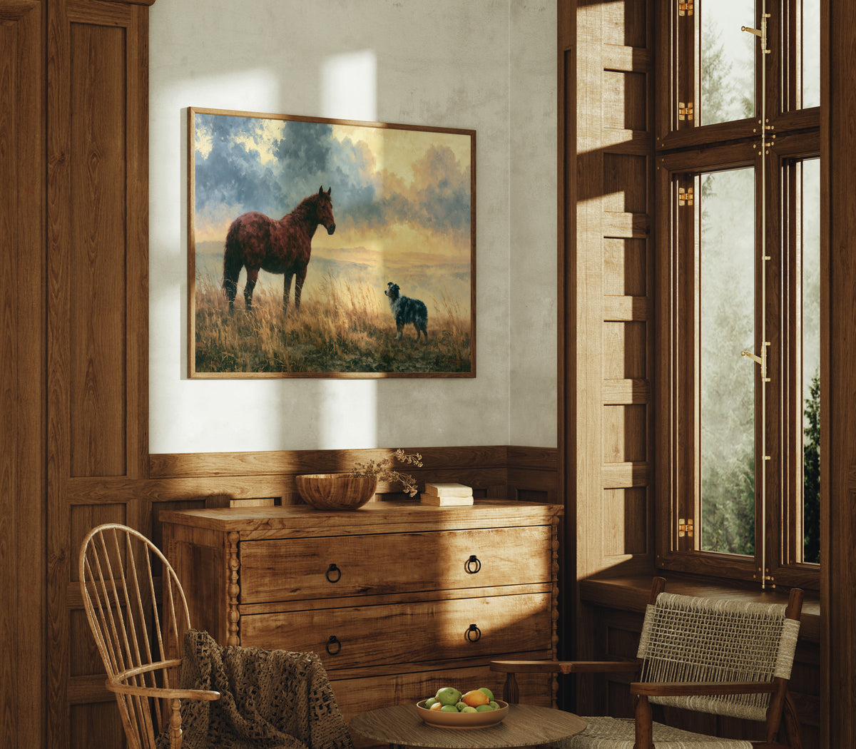 Bay Horse Meets the Shepherd