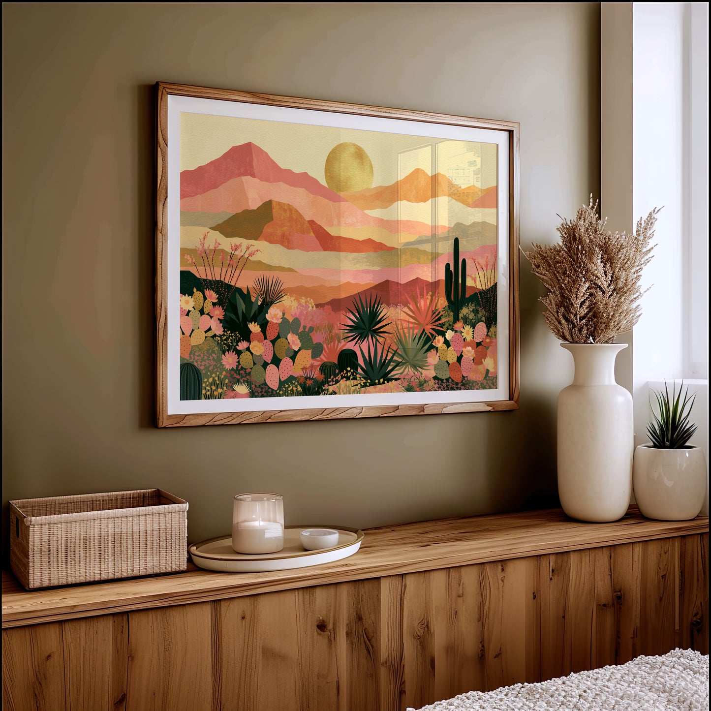 Desert Bloom at Golden Hour