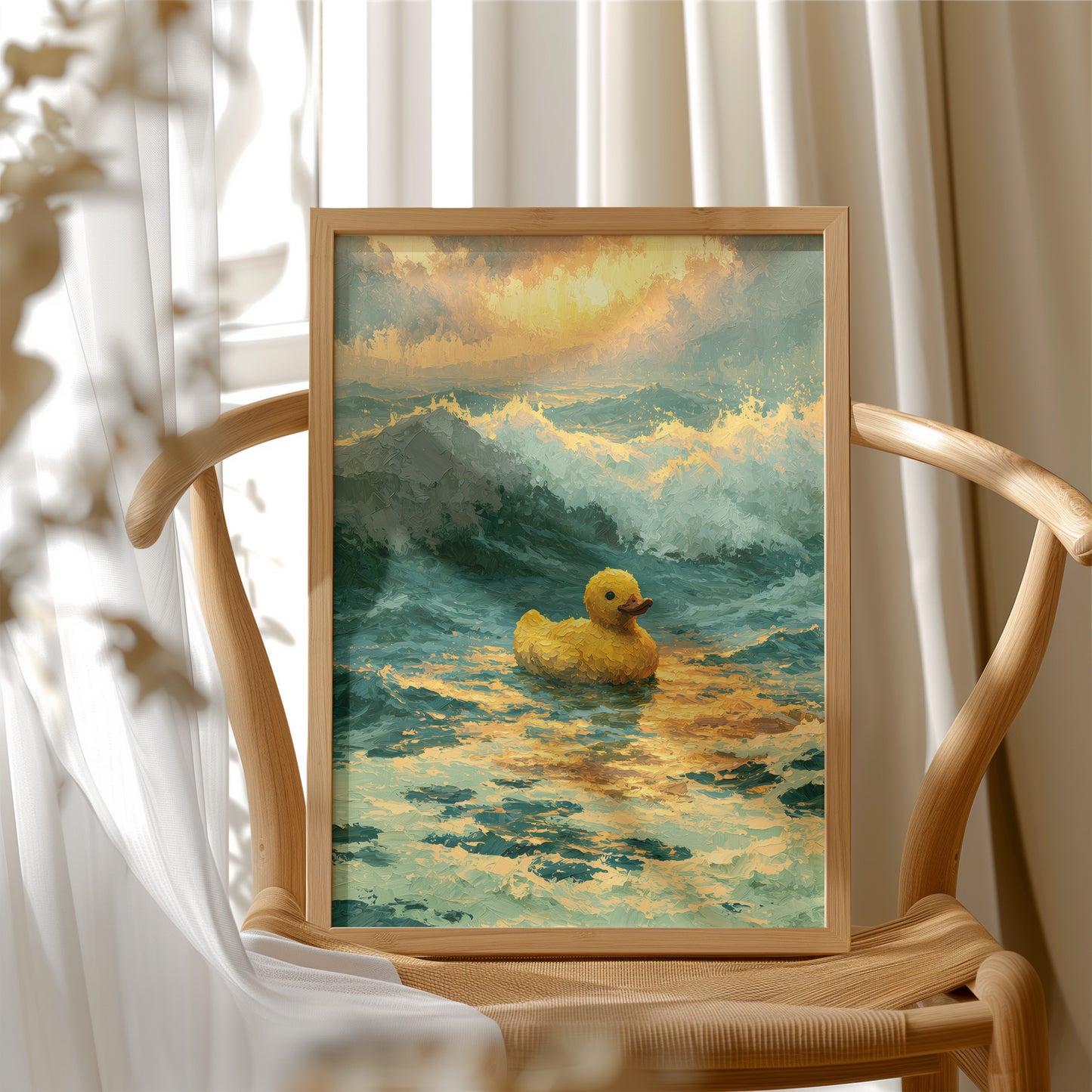 Duck Aglow at Sea