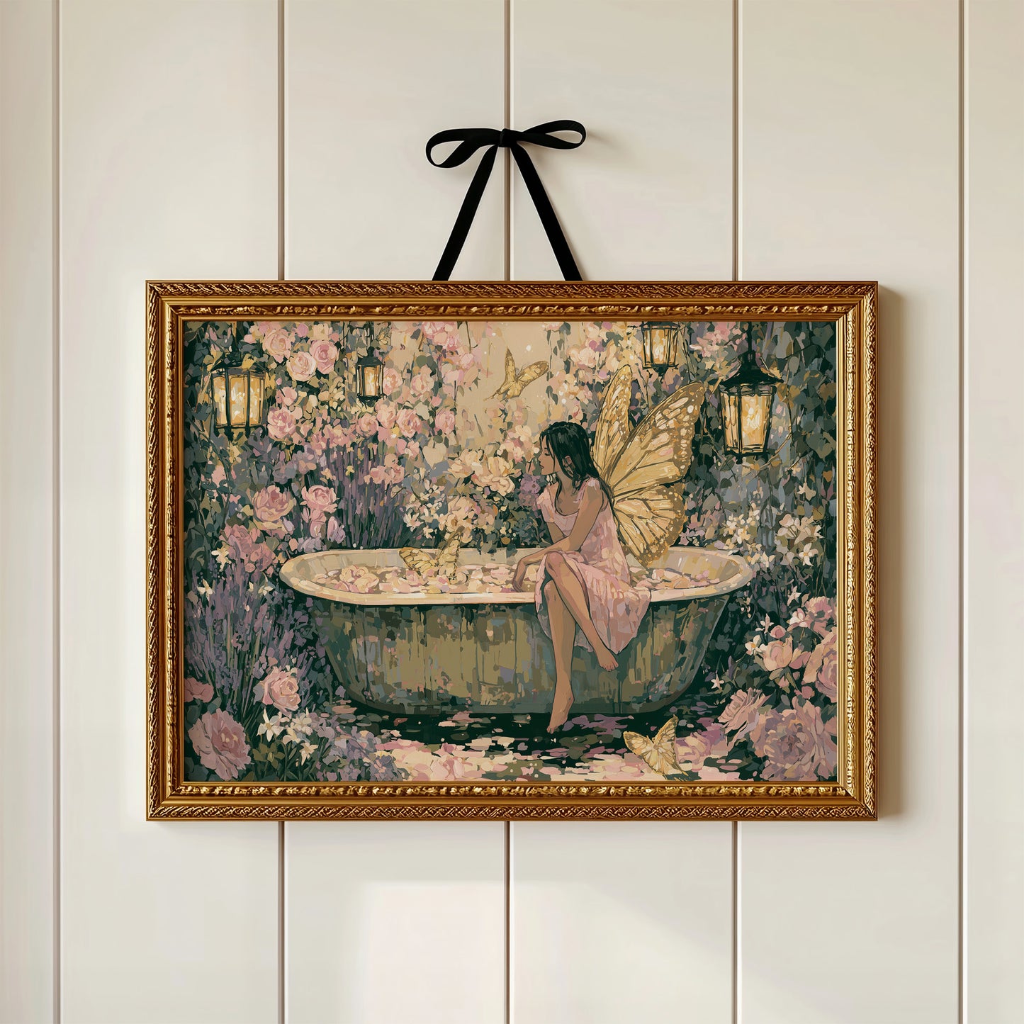 Fairy in the Rose Bath Garden