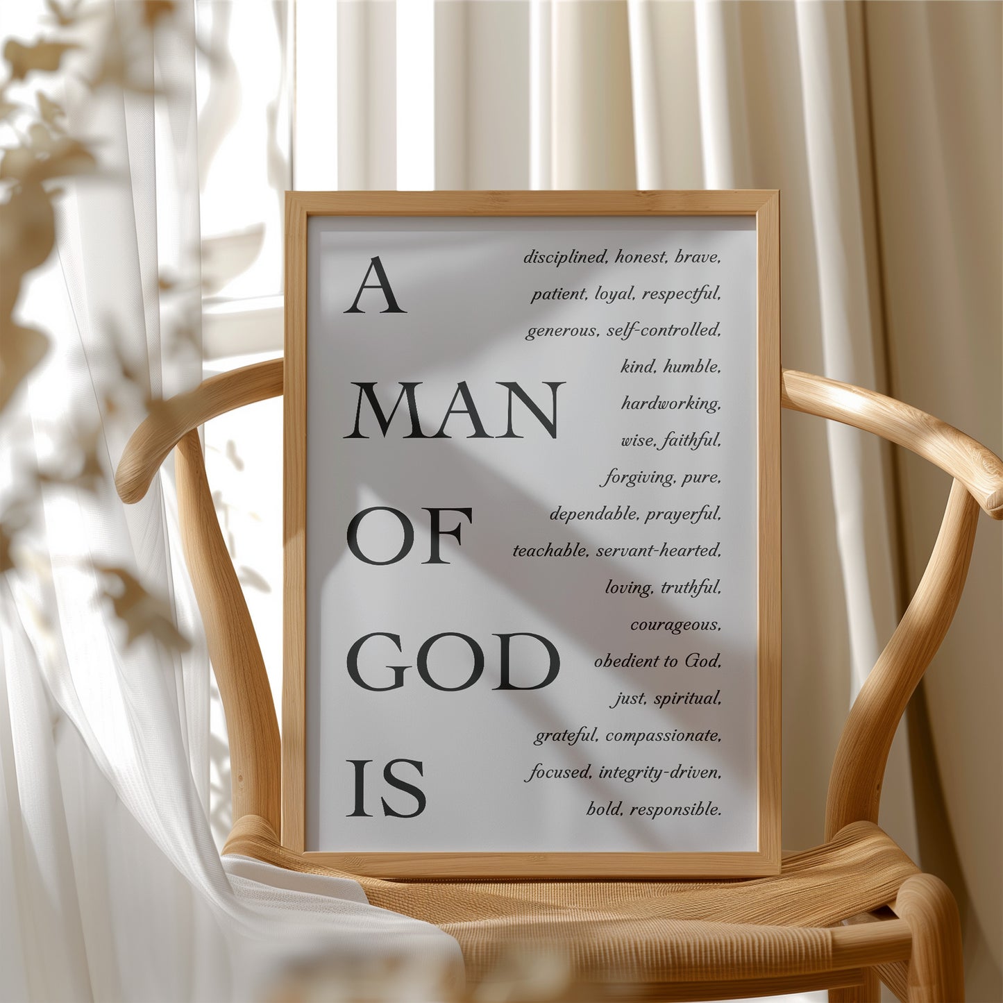 A Man of God Is (Classic Serif)