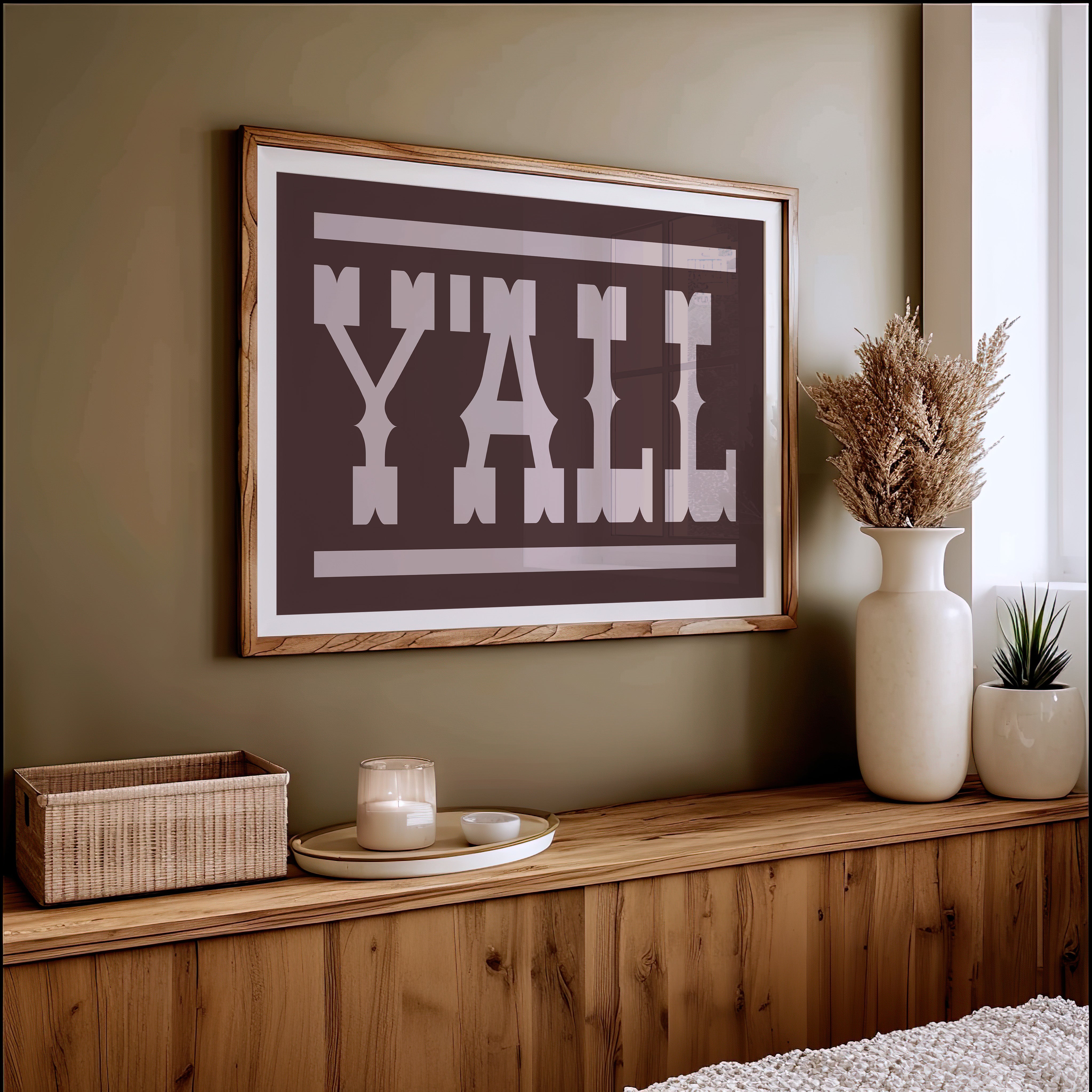 Y'all Western Type Print