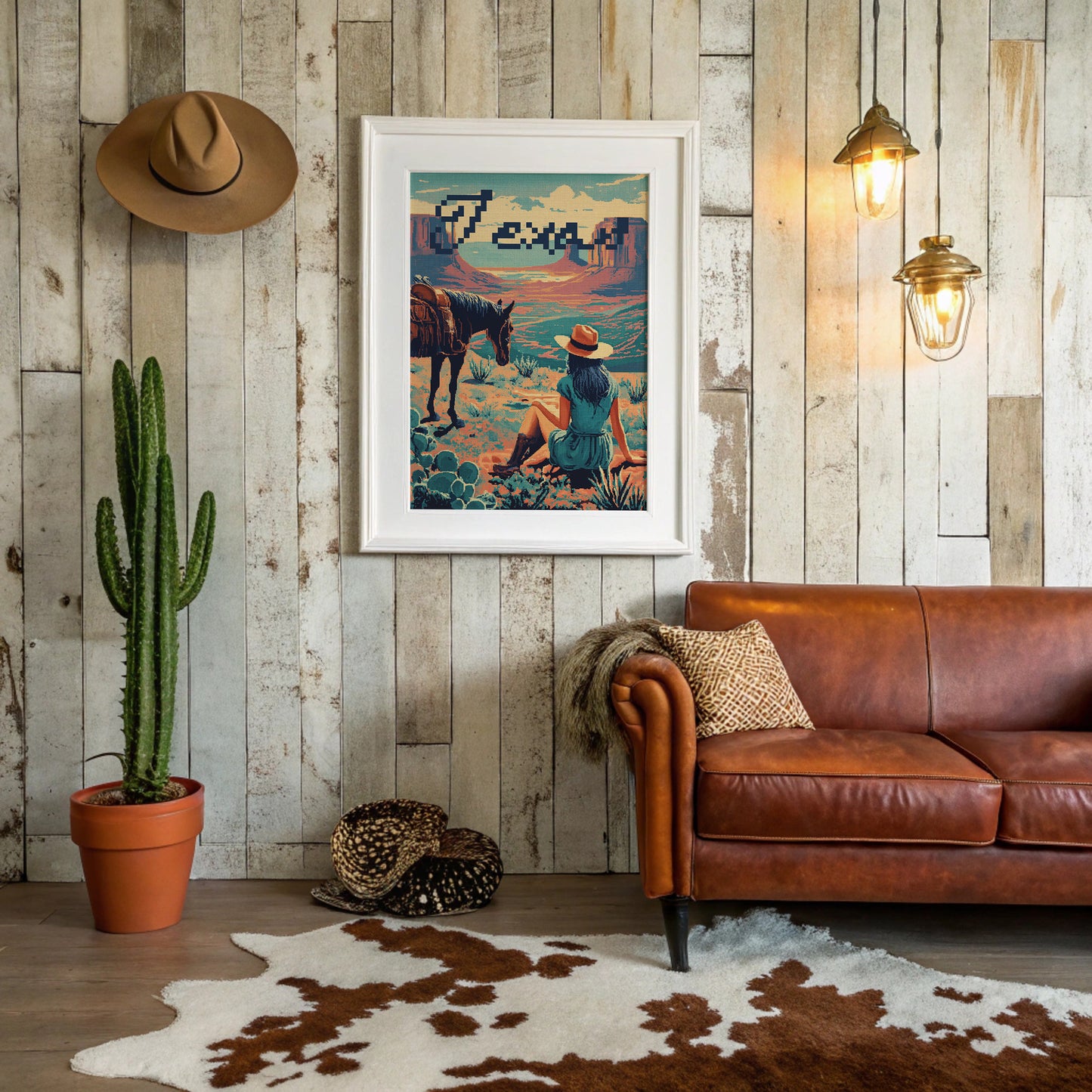 Texas Cross-Stitch Sunset