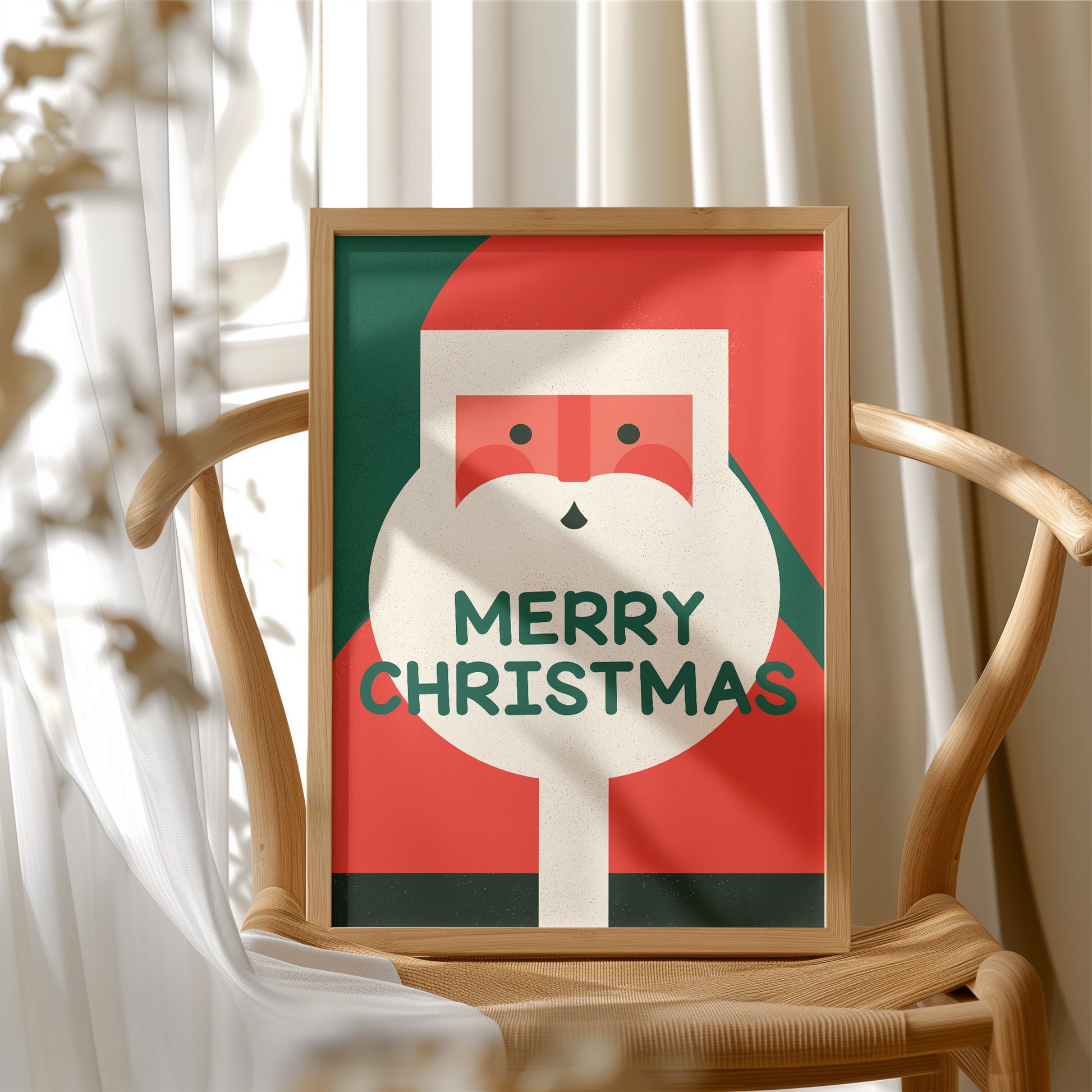 Merry Christmas Santa Face