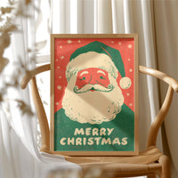 Merry Christmas Vintage Woodcut