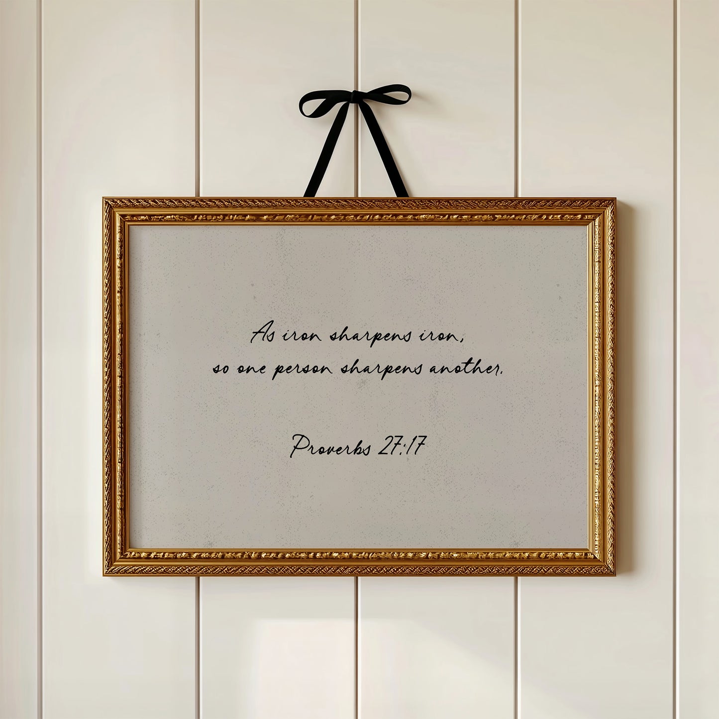 Iron Sharpens Iron Scripture Print