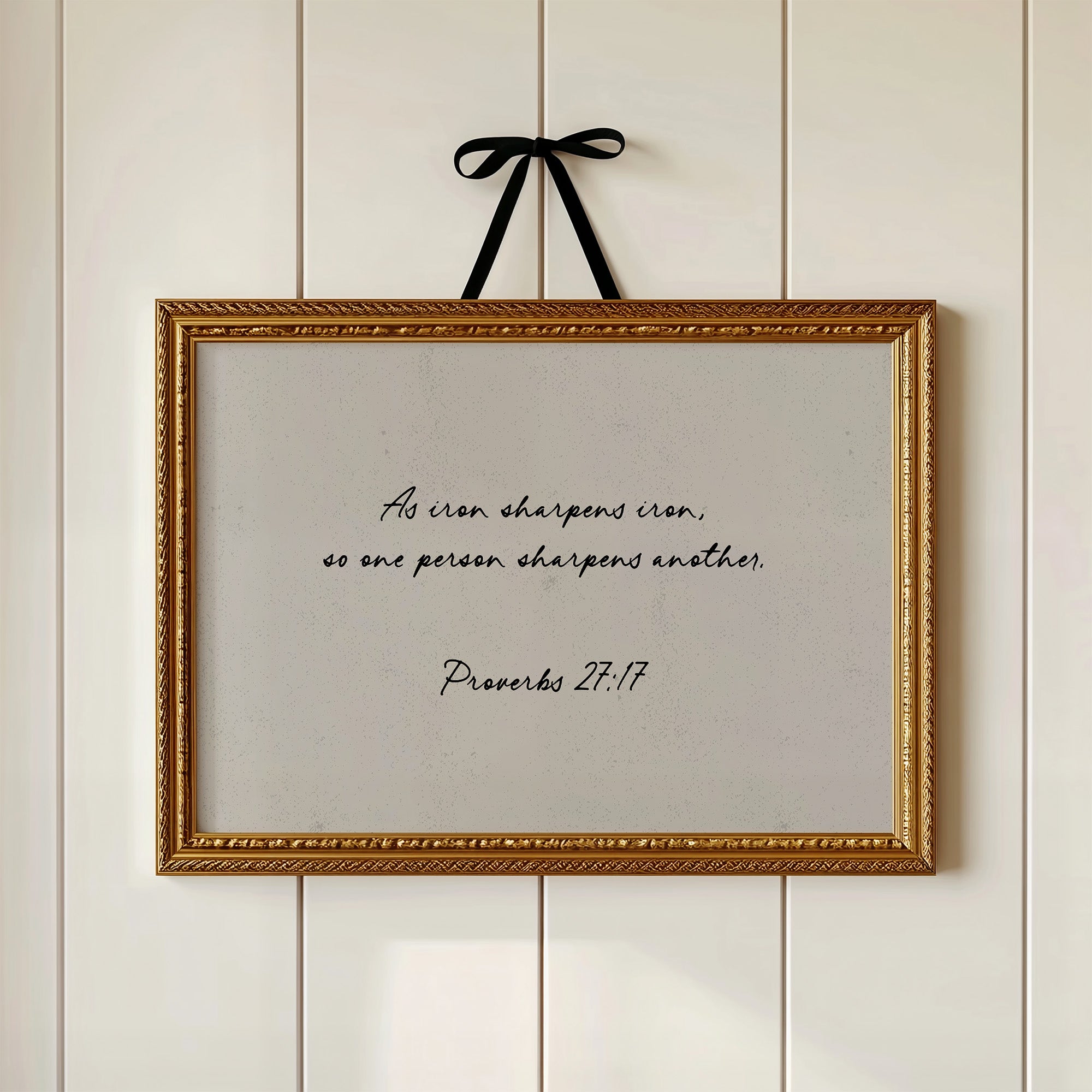 Iron Sharpens Iron Scripture Print