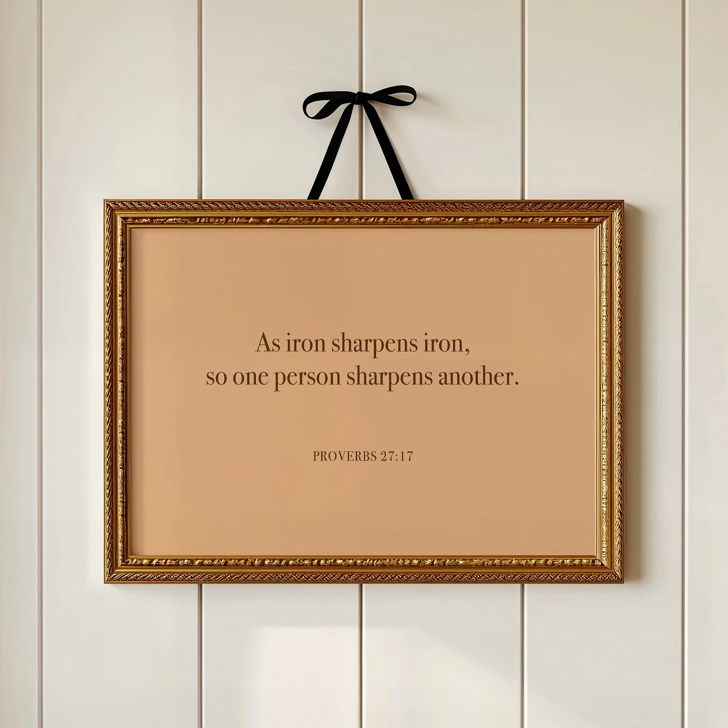 Iron Sharpens Iron Serif Print