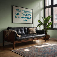Life Jackets & Champagne, Teal