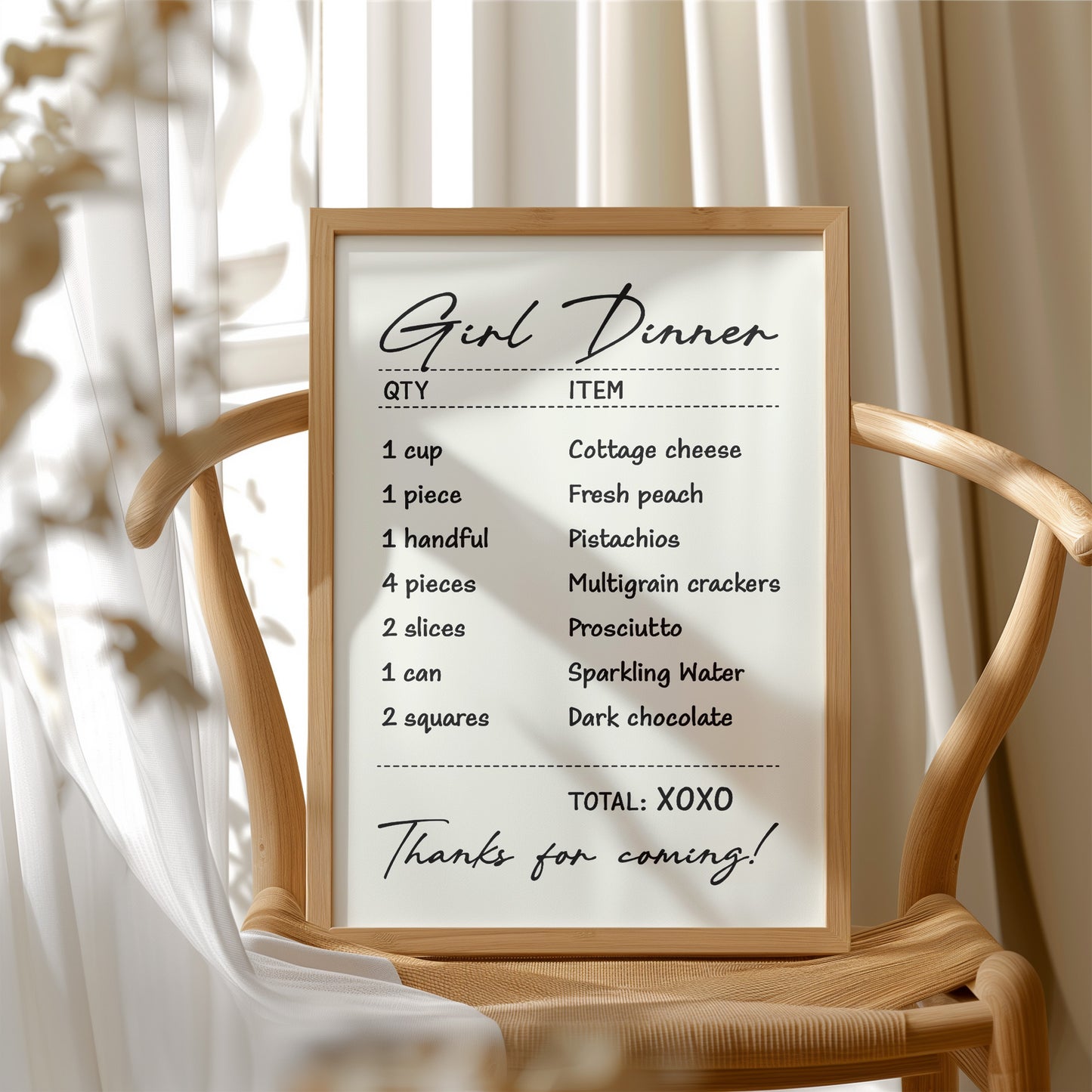 Girl Dinner, Take Three