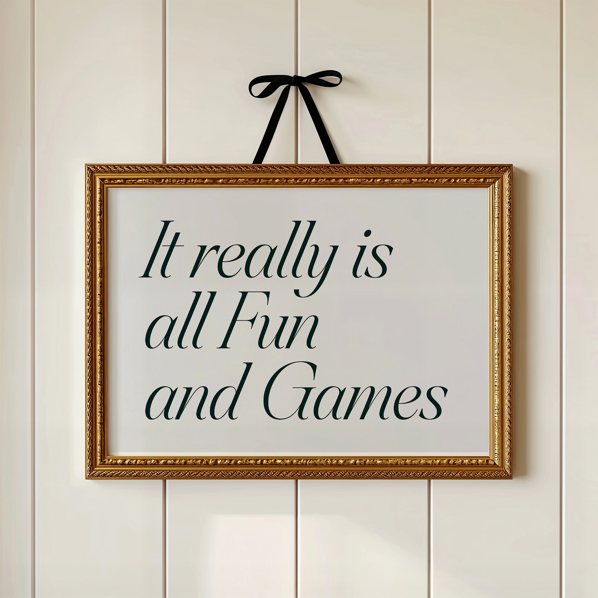 It Really Is All Fun and Games