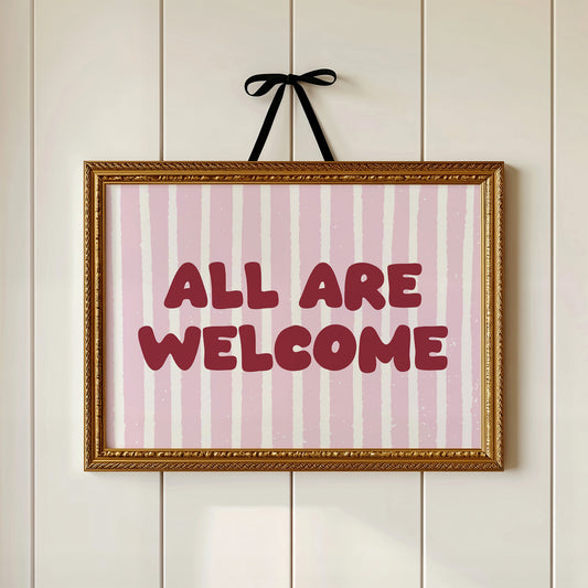 All Are Welcome, Pink Stripe