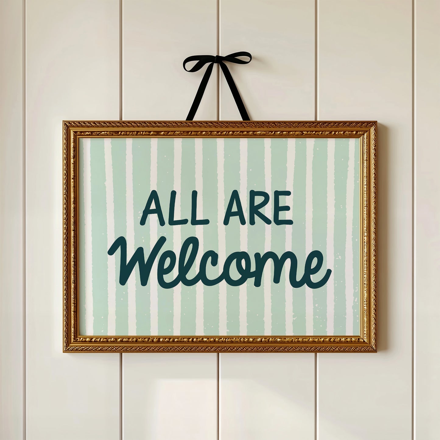 All Are Welcome, Mint Stripe