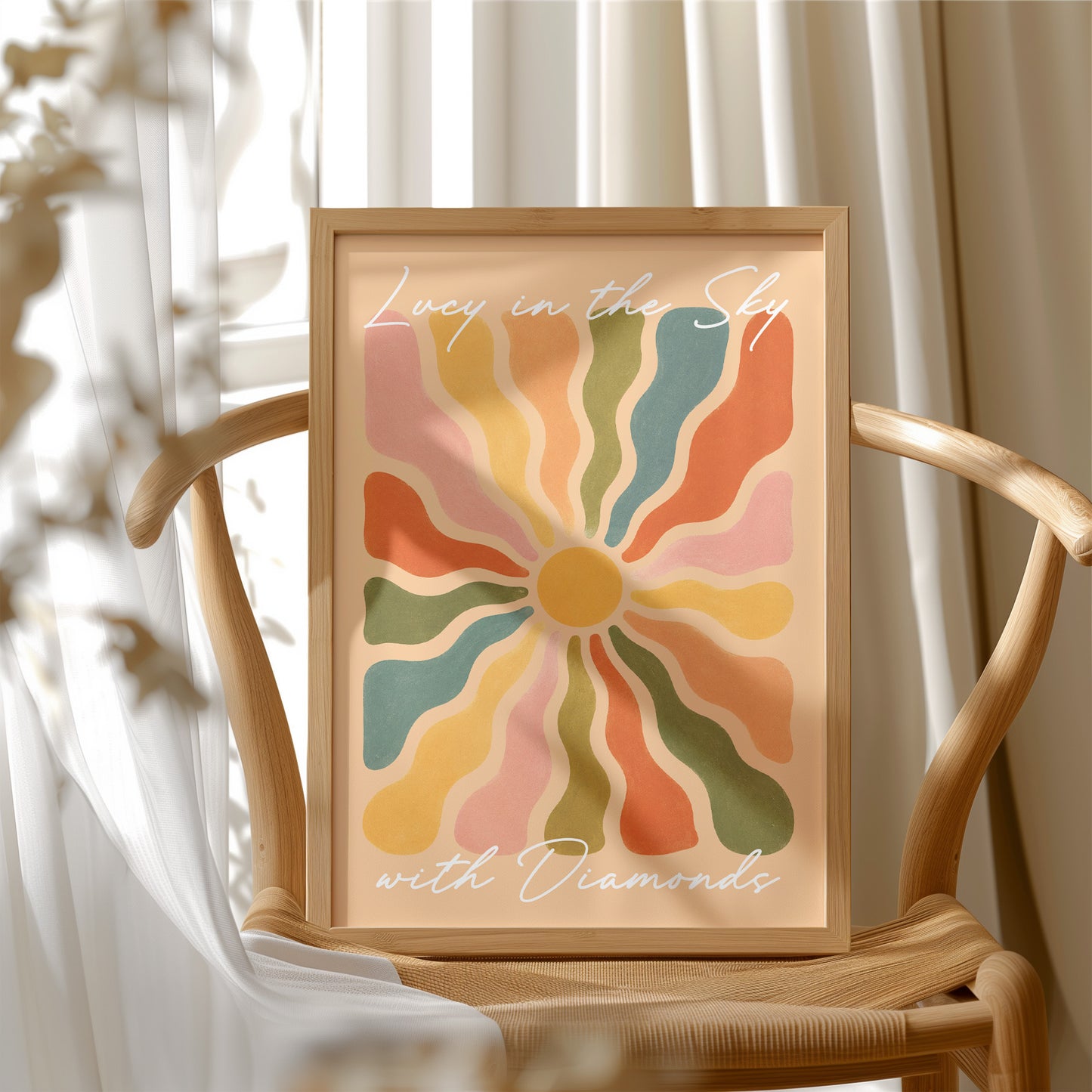 Groovy Sunburst Rays
