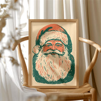 Retro Riso Santa Face
