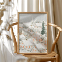 Snowfall Over the Steeple