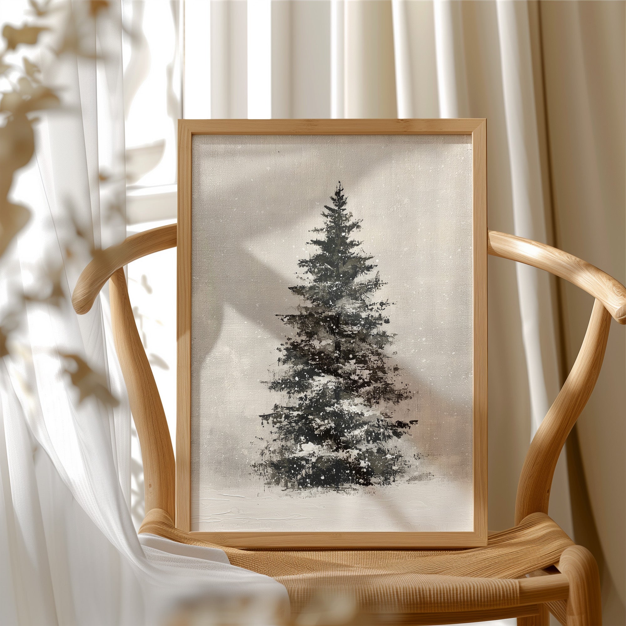 Snow-Laden Fir, Oil Study