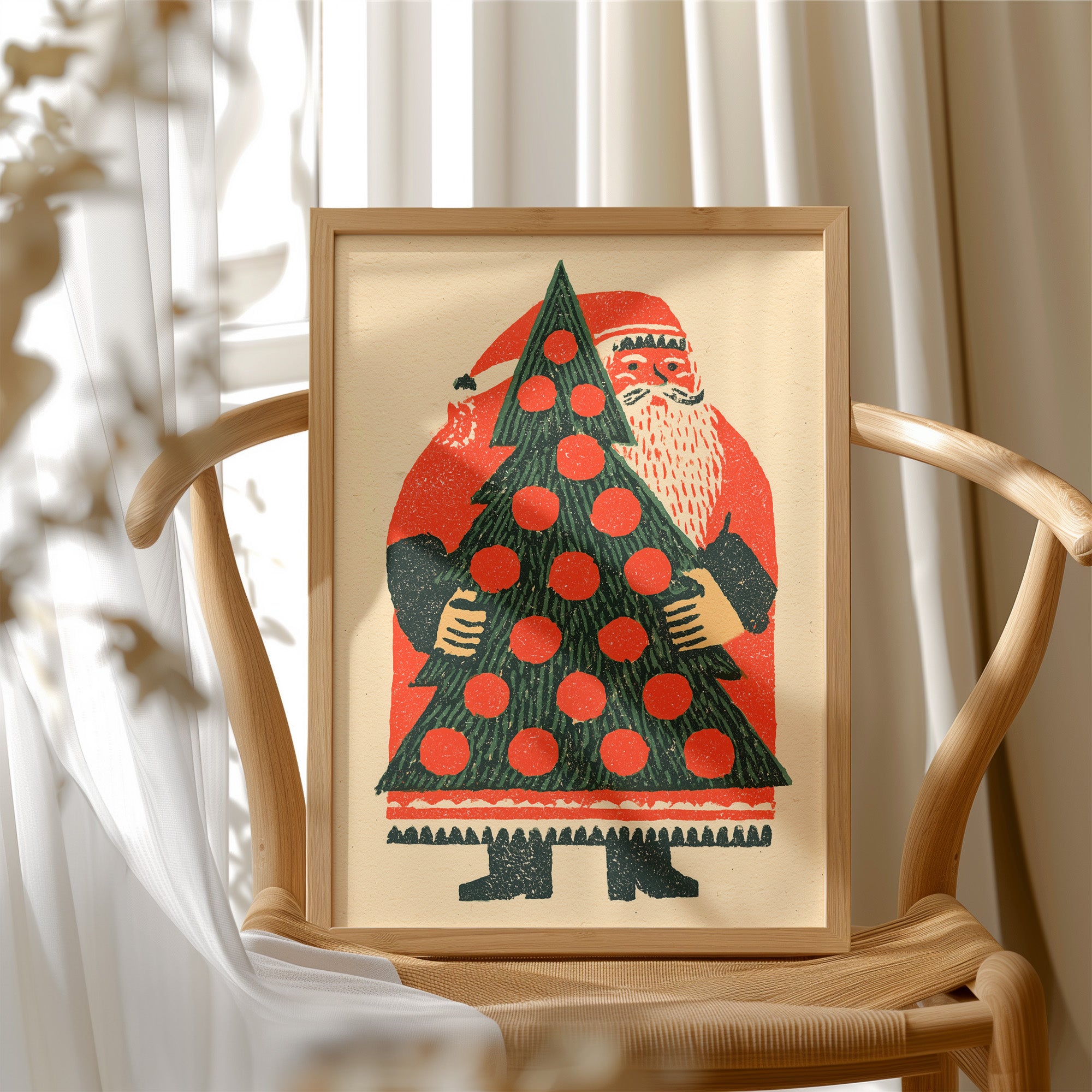 Santa Hauls the Big Tree
