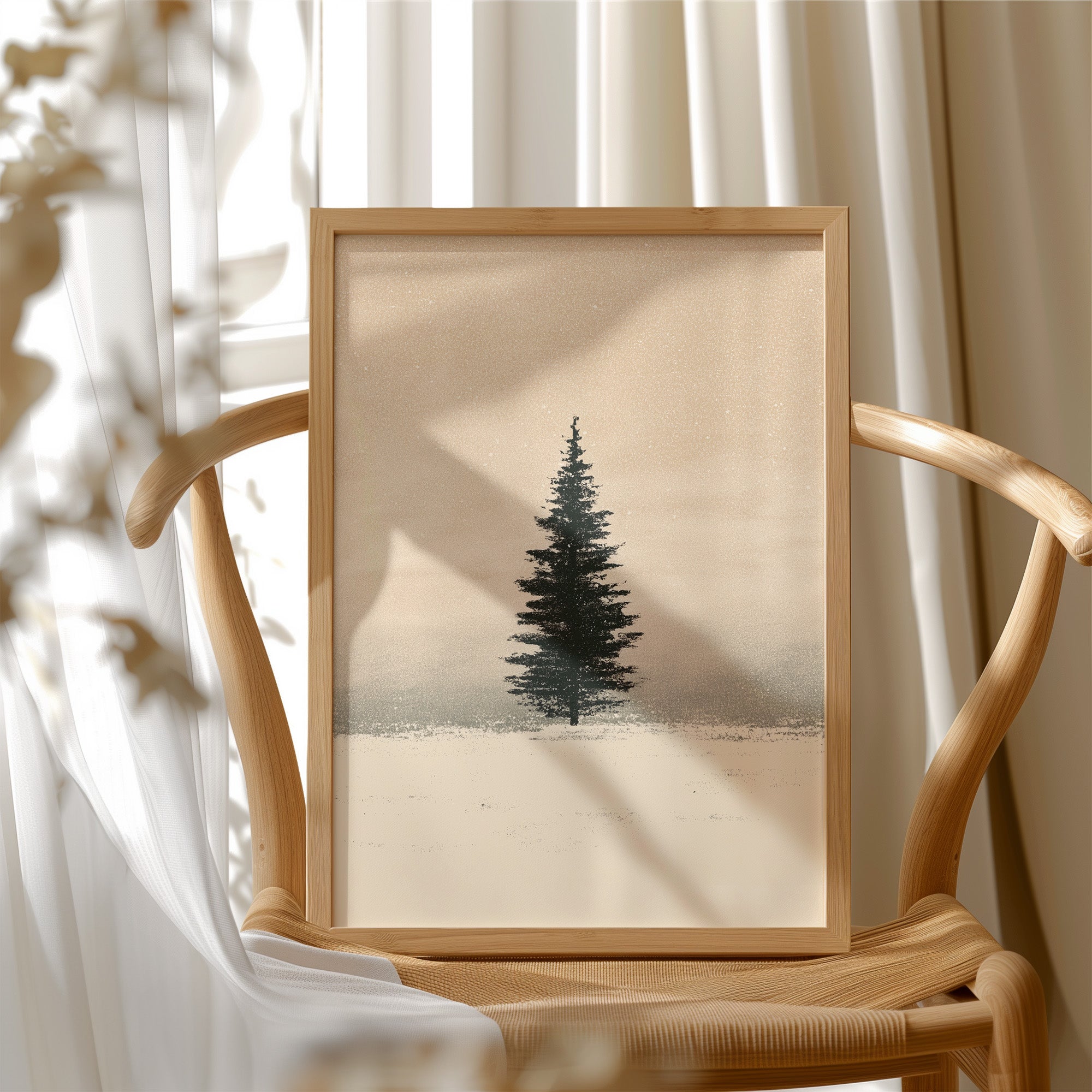 Solitary Pine, Golden Haze