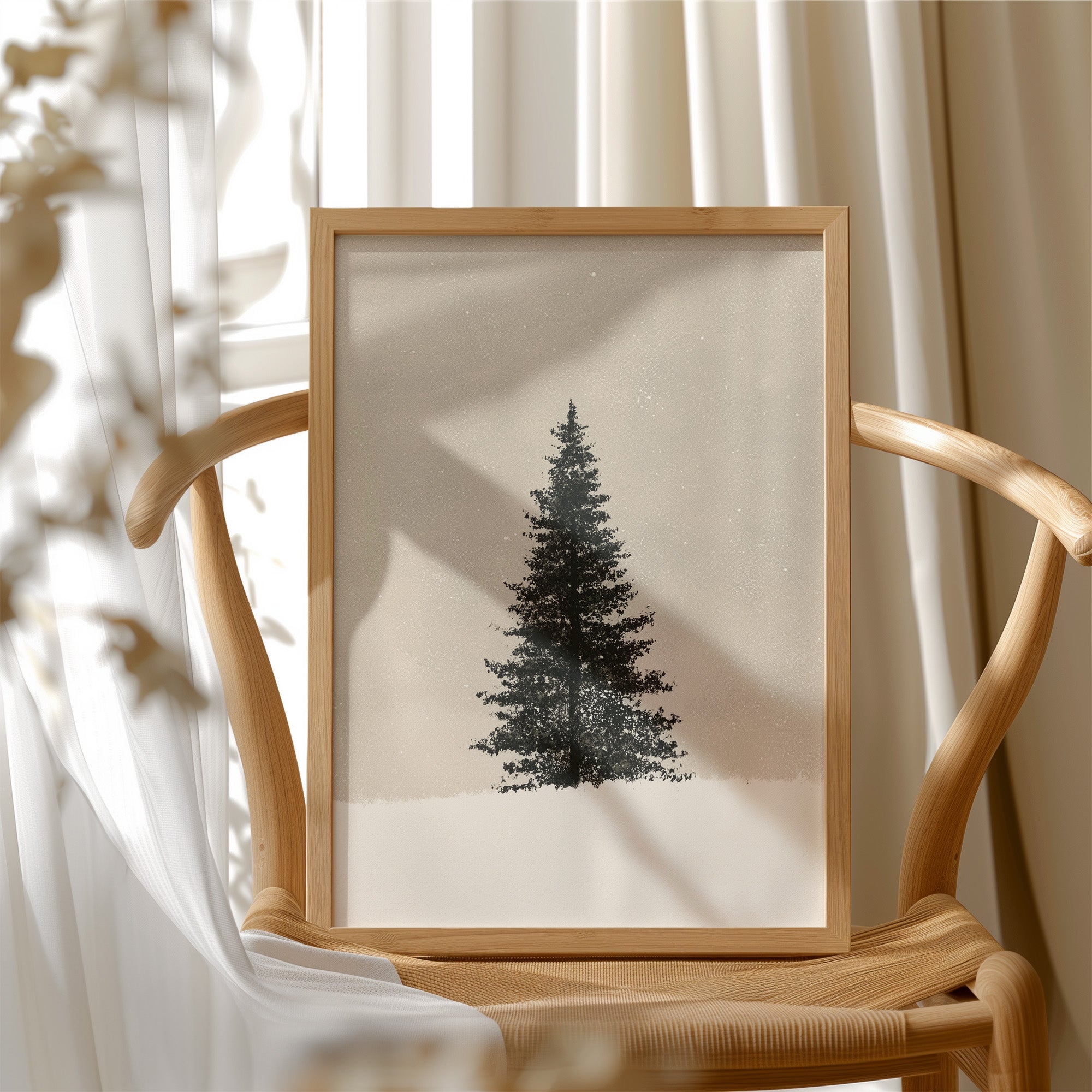 Solitary Pine, Quiet Beige
