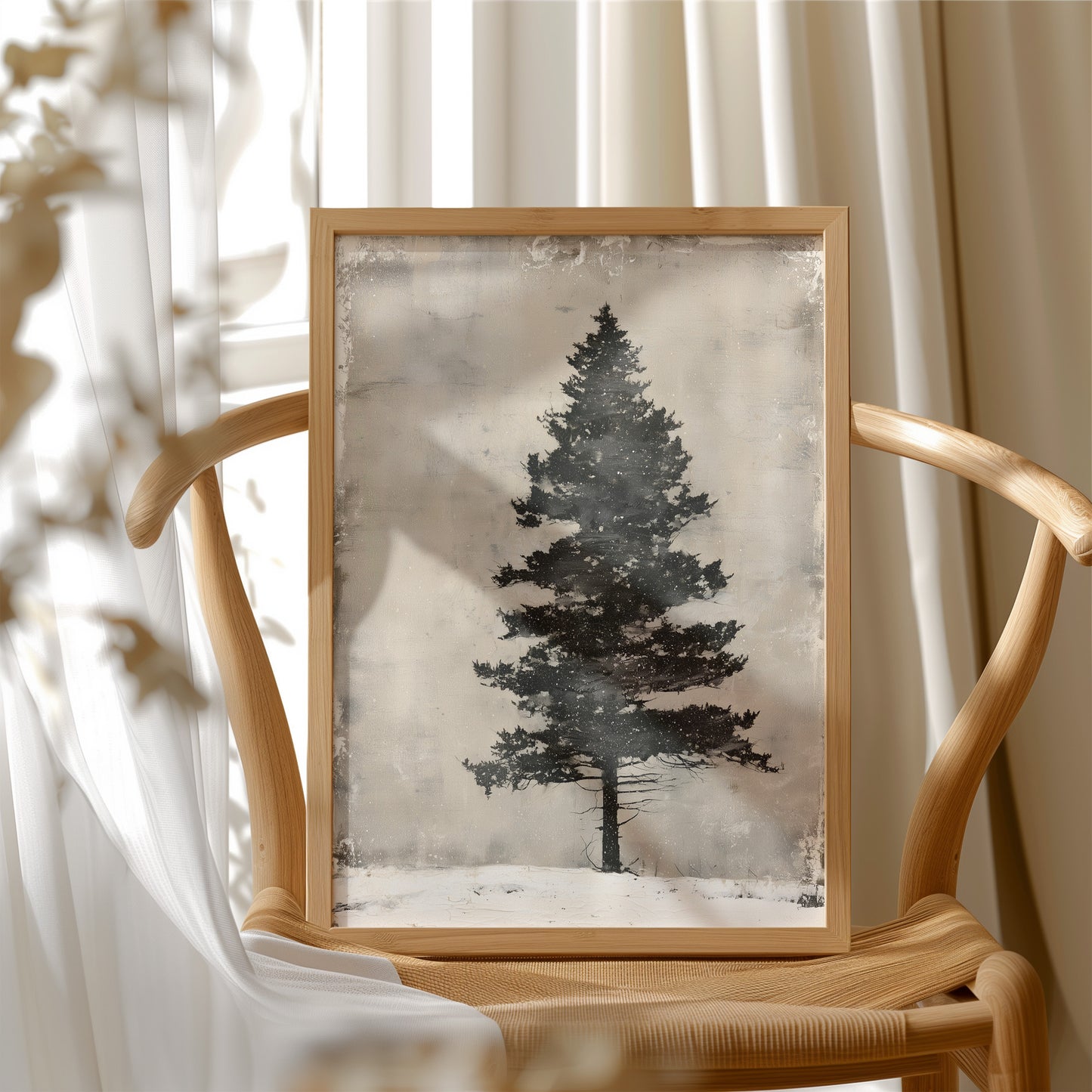 Weathered Pine, Aged Canvas