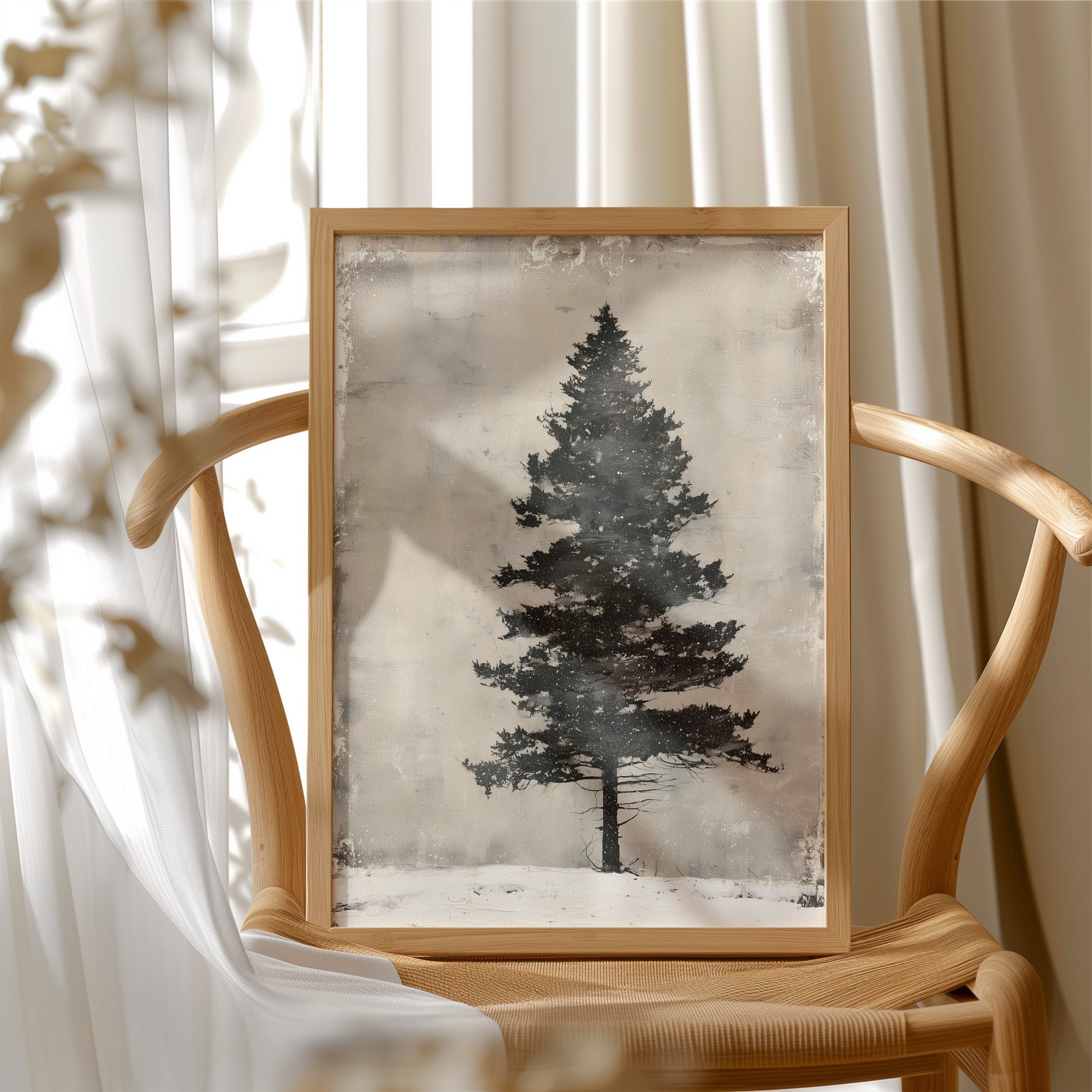 Weathered Pine, Aged Canvas