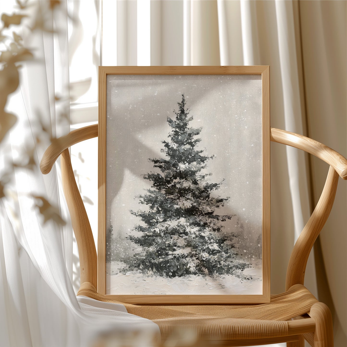 Lone Pine in Snowfall