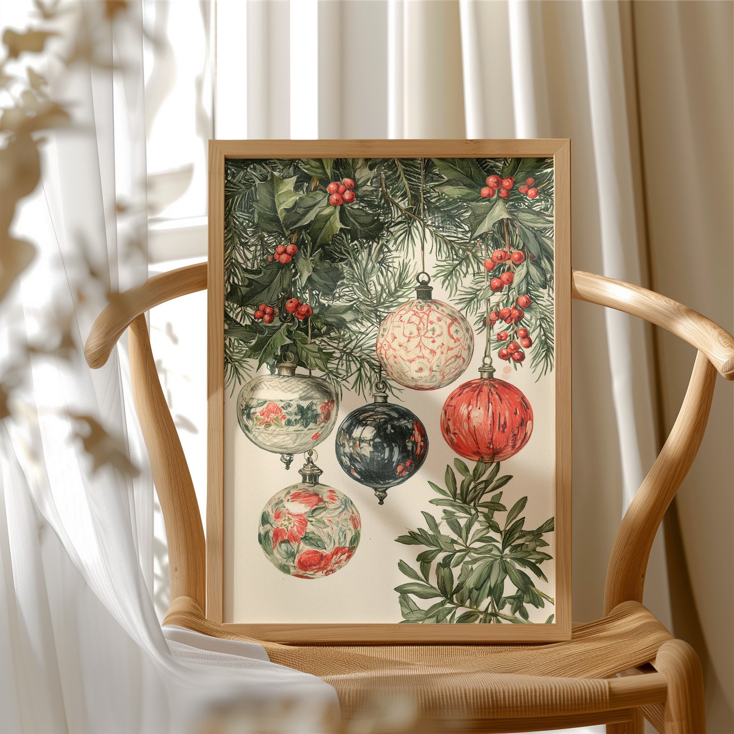Painted Ornaments in the Boughs