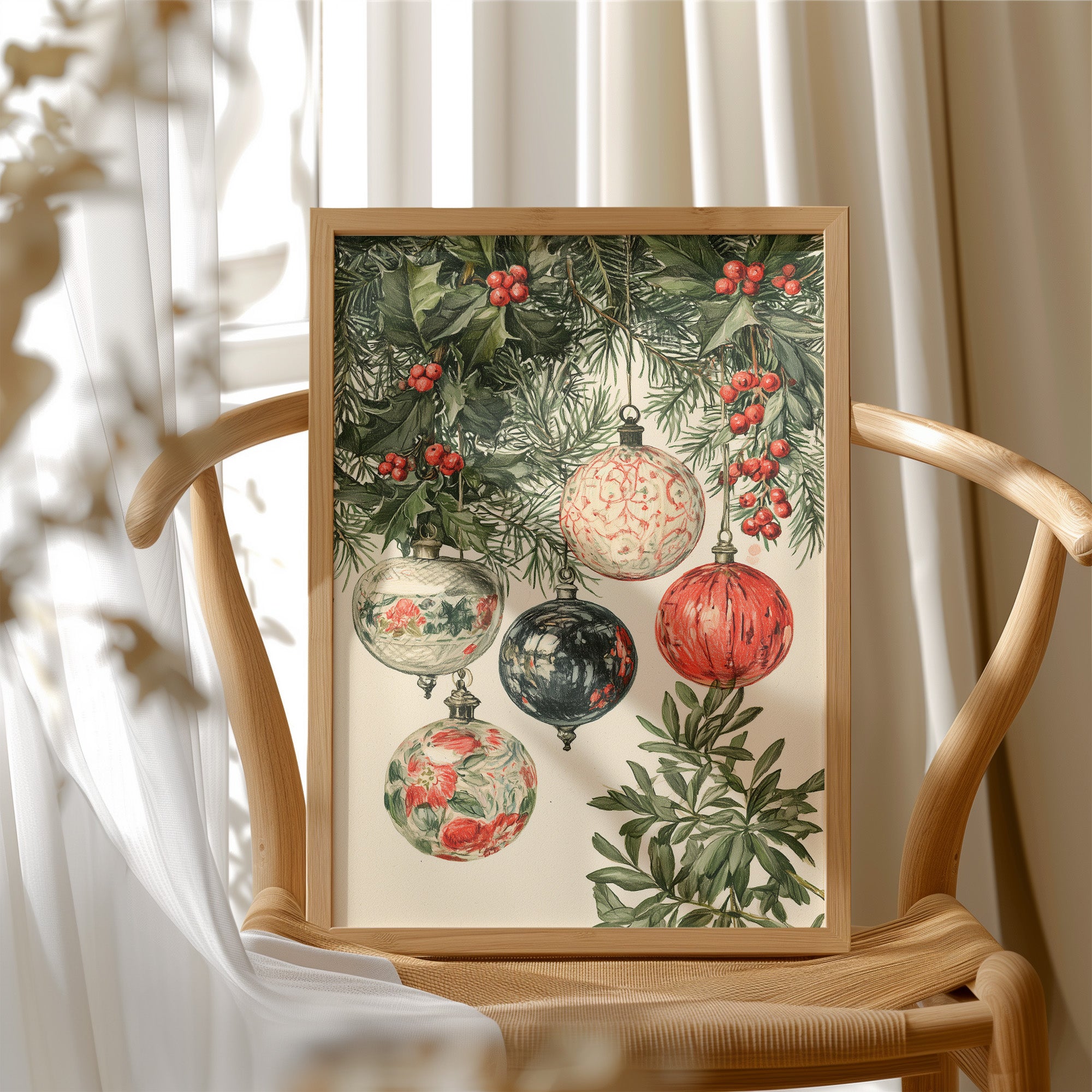 Painted Ornaments in the Boughs