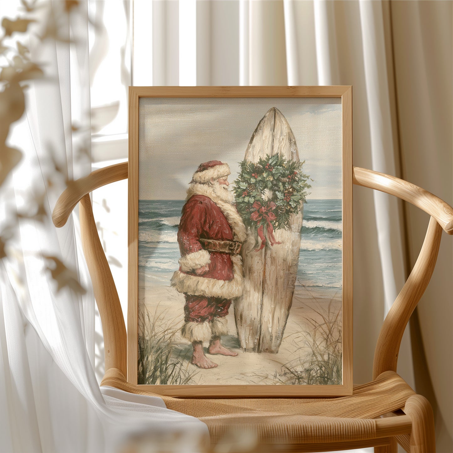 Santa's Coastal Christmas, Oils