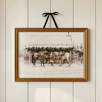 Santa's Snowy Stable Stop