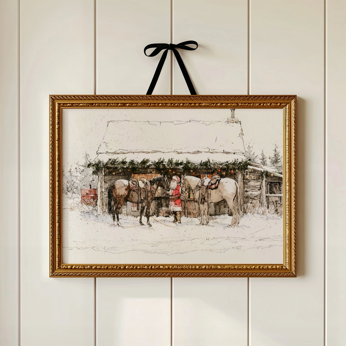 Santa's Snowy Stable Stop