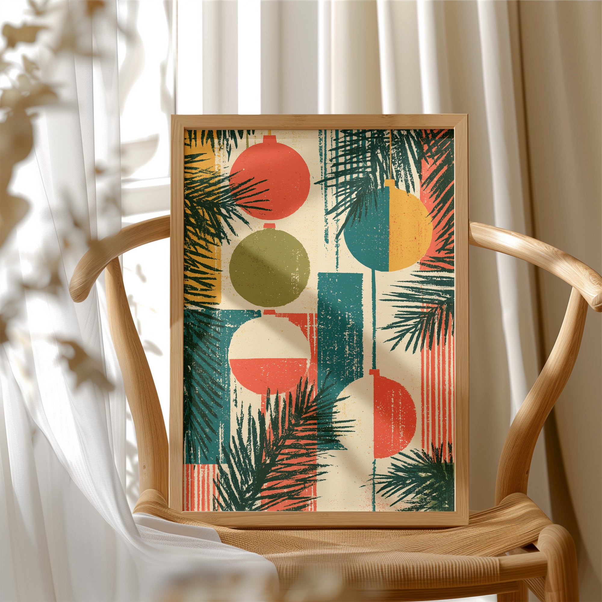Retro Ornaments in Block Print
