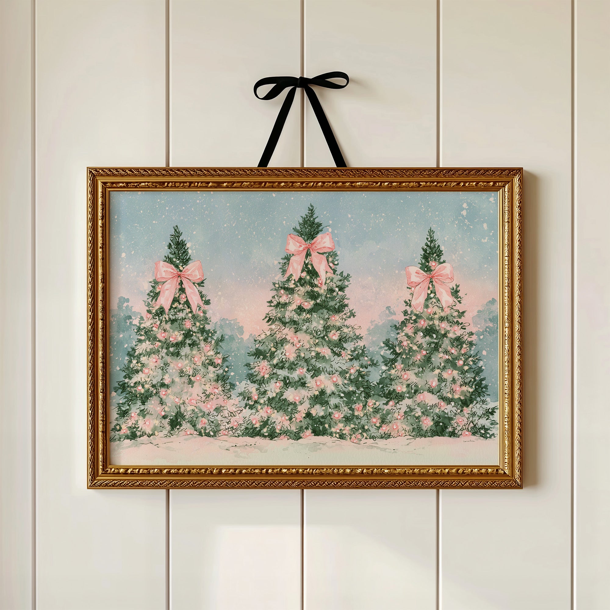 Pink Bow Christmas