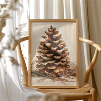 Pinecone Impasto Still Life