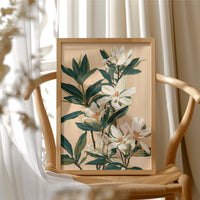 White Lily Botanical Painting