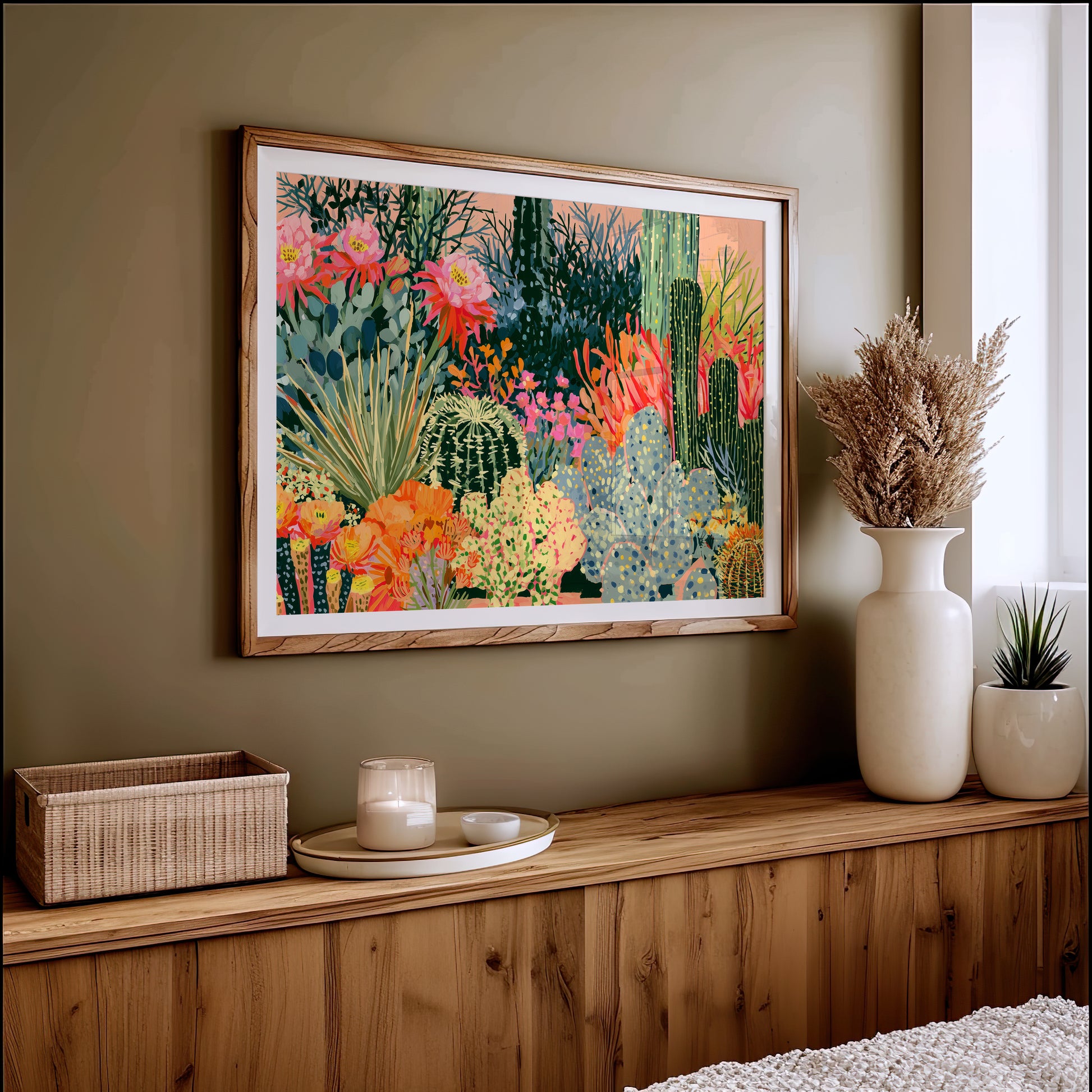 Blooming Cactus Garden