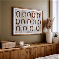 Fourteen Rusted Horseshoes