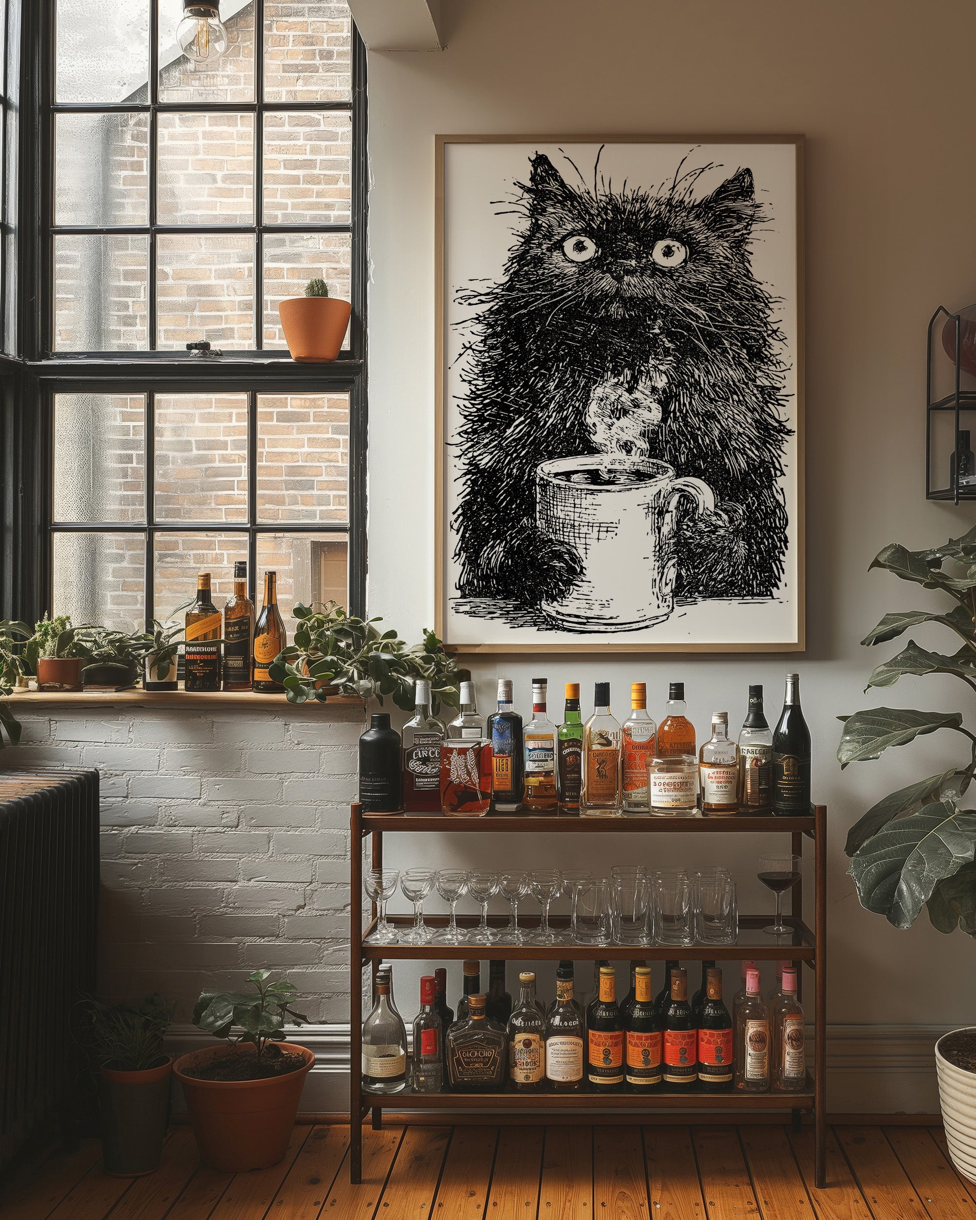 Cat After Too Much Coffee