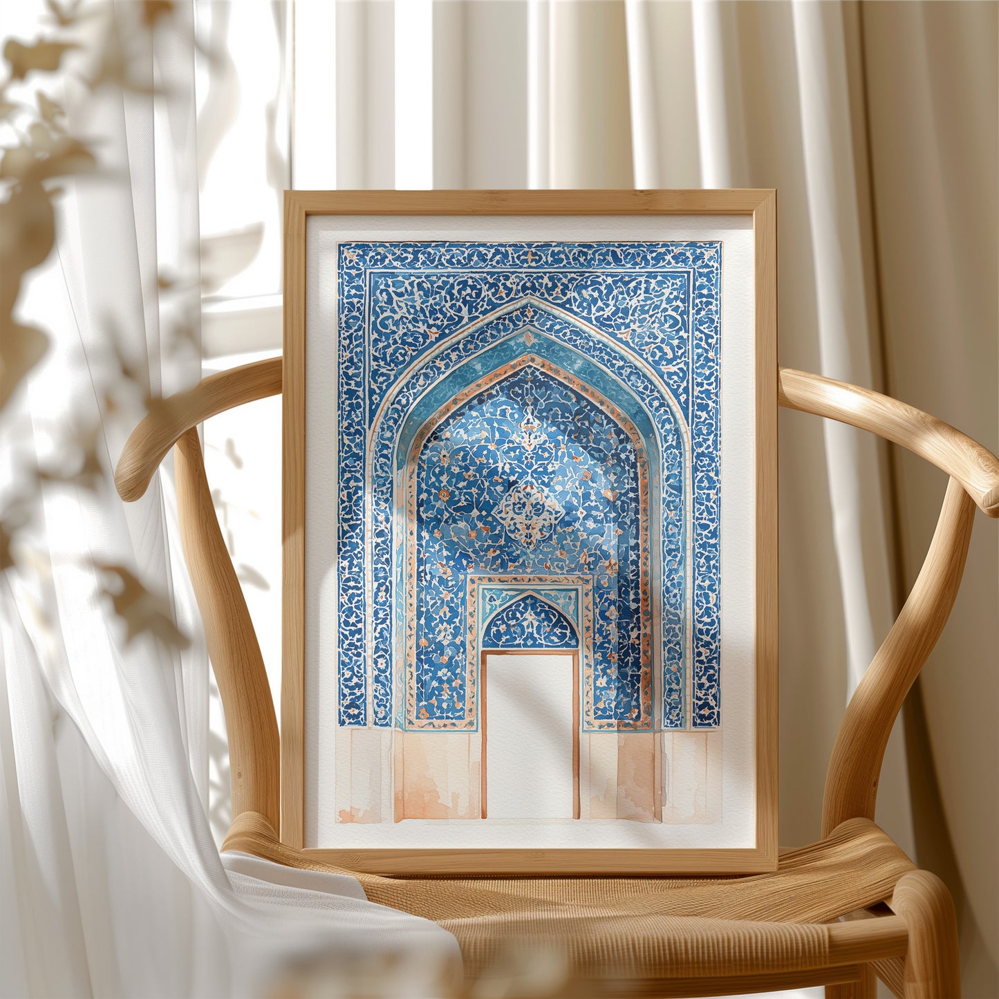 Indigo Archway, Watercolor Study