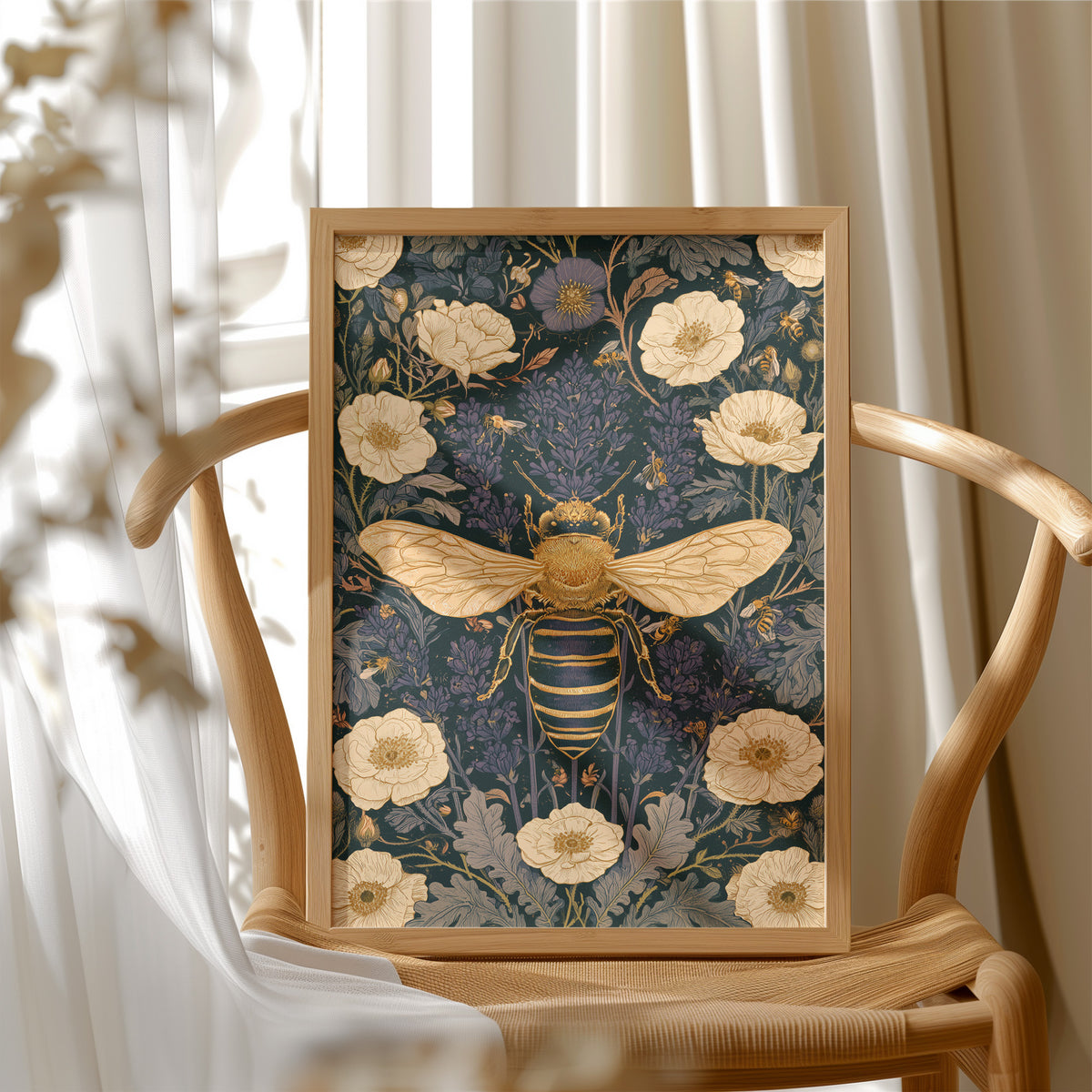 Bee in the Lavender, Symmetrically Adored