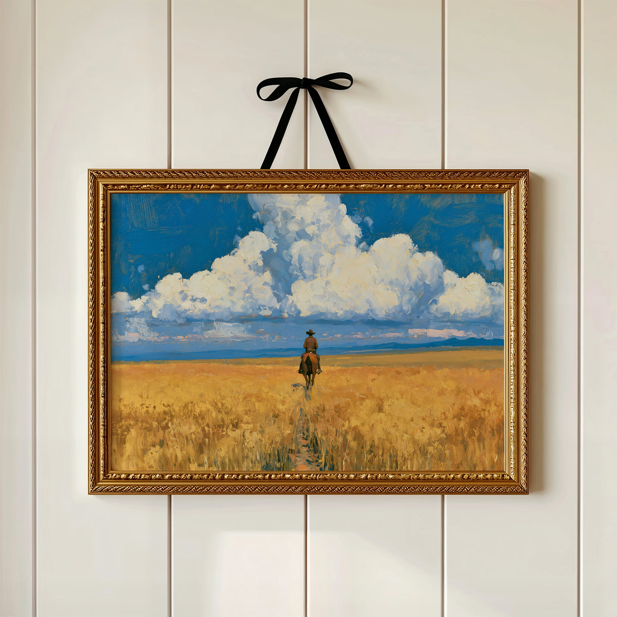 Rider Through the Golden Wheat