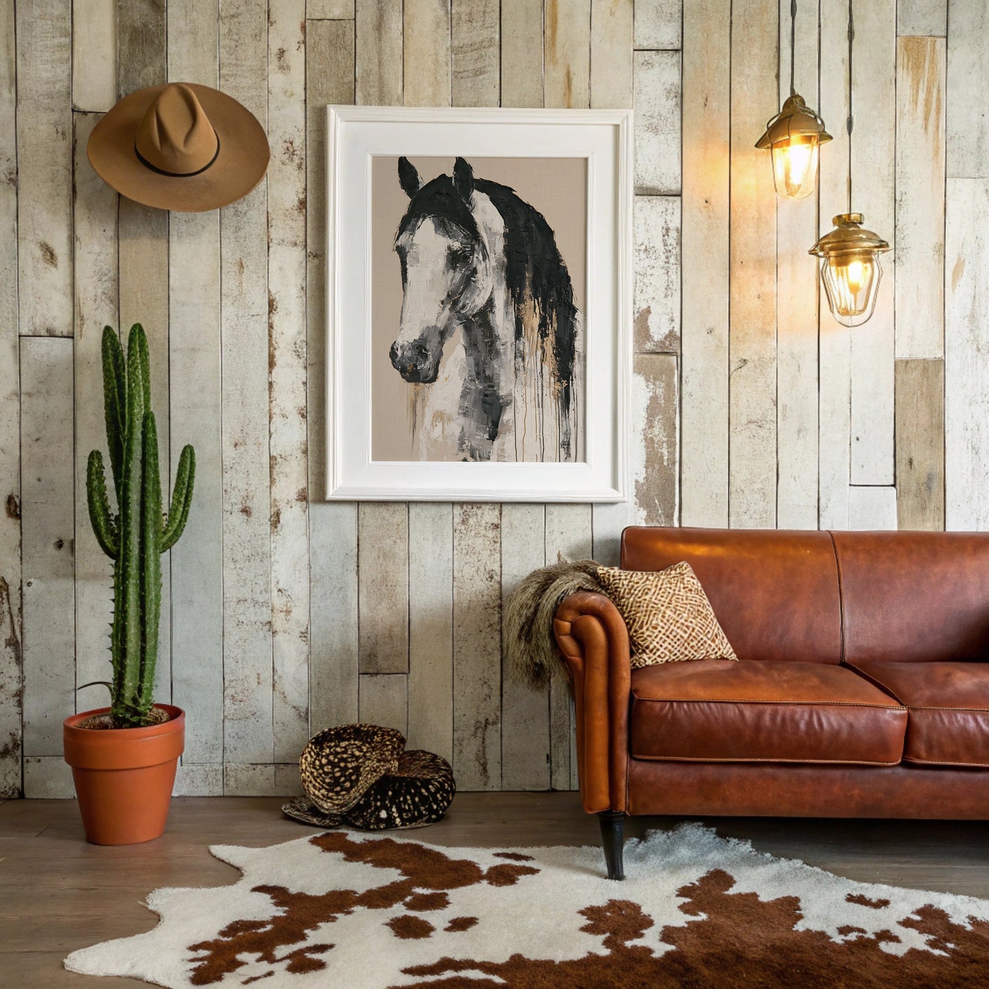 Drip Painted Stallion Study